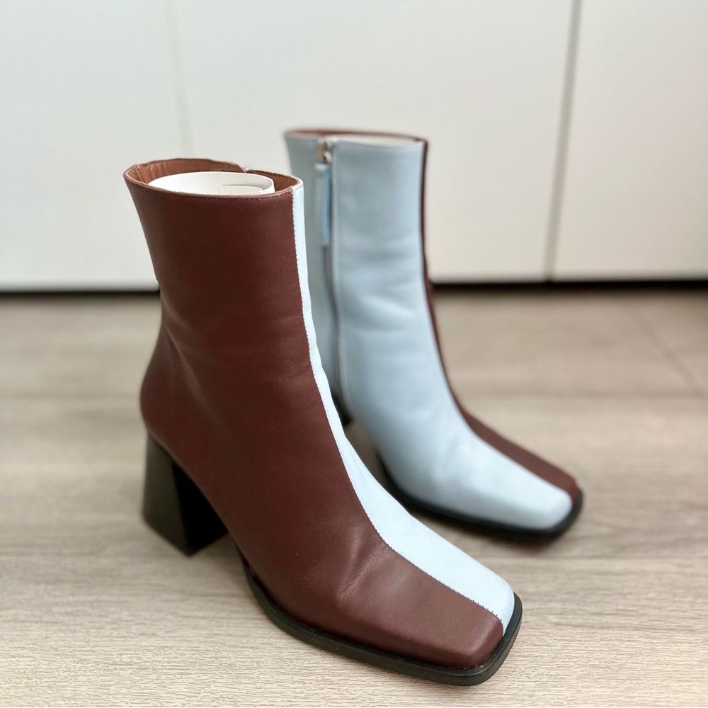 Alohas South Bicolor Boots - Blue & Dark Burgundy - Picture 7 of 12